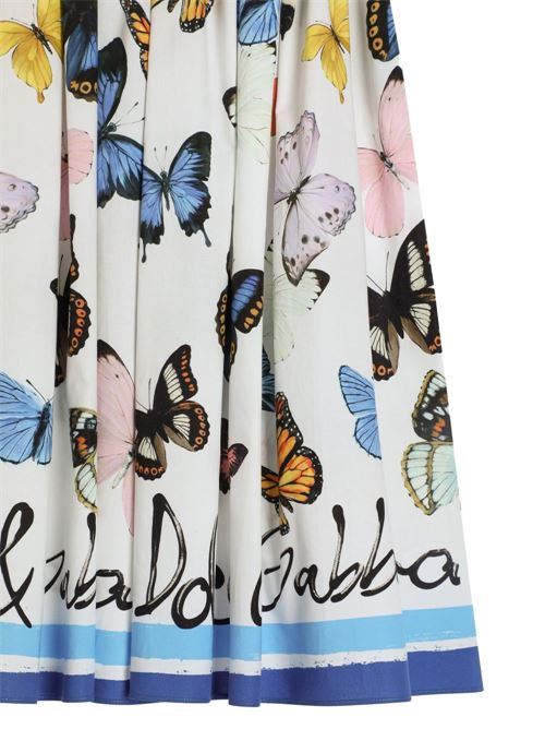 Gonna bambina con farfalle Dolce & Gabbana Kids | L55I46FI5KSHB5KB